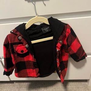 Little Bipsy Collection | hooded plaid jacket 3-6M